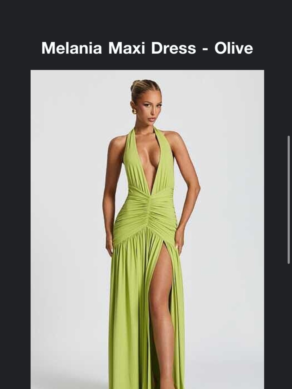 Melania Maxi Dress - Olive